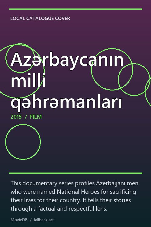 Azərbaycanın milli qəhrəmanları poster