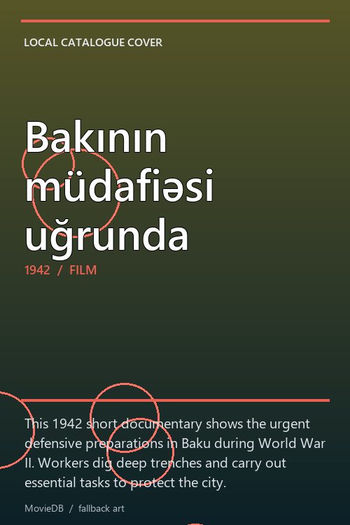 Bakının müdafiəsi uğrunda poster