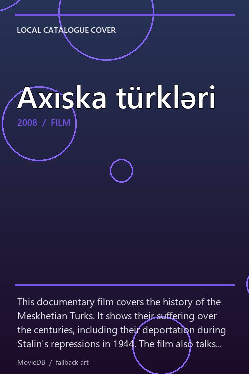 Axıska türkləri poster
