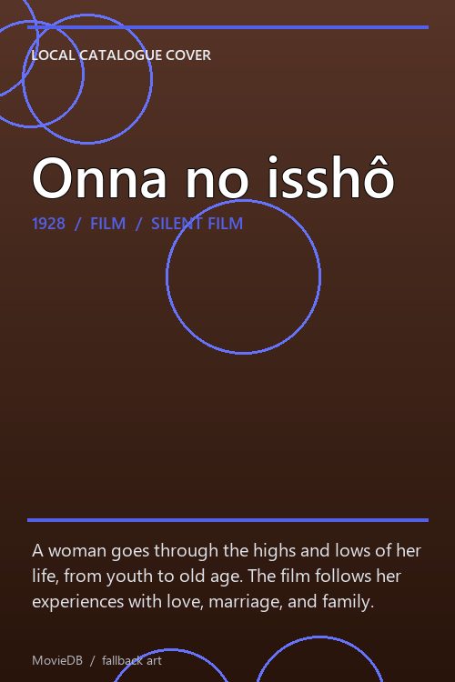 Onna no isshô poster