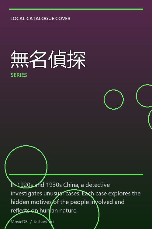 無名偵探 poster
