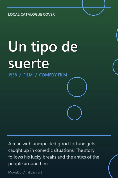 Un tipo de suerte poster