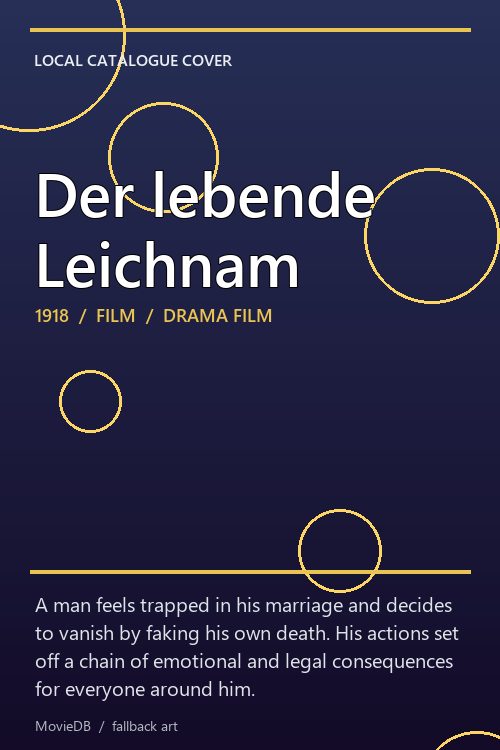Der lebende Leichnam poster