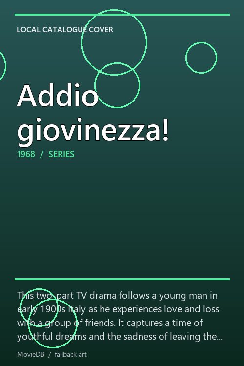Addio giovinezza! poster