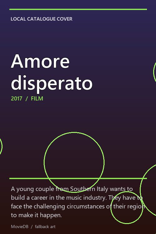 Amore disperato poster