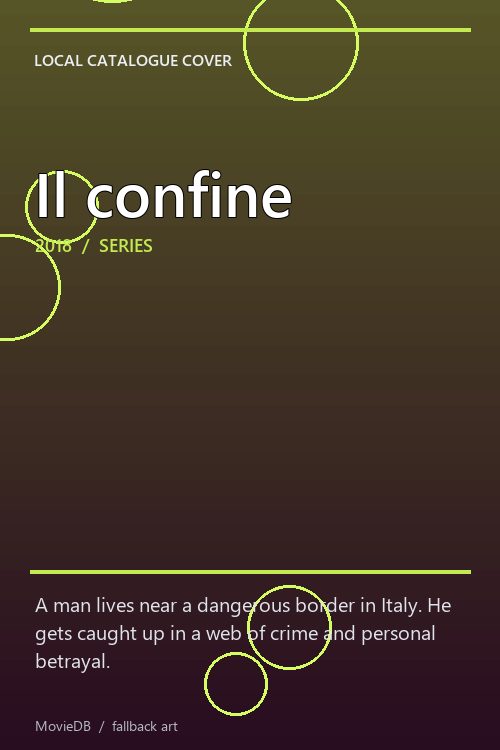 Il confine poster