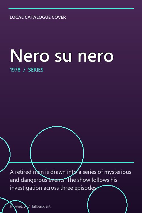 Nero su nero poster