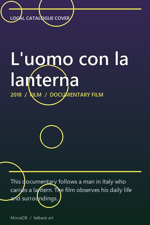 L'uomo con la lanterna poster
