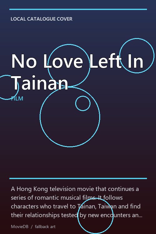 No Love Left In Tainan poster