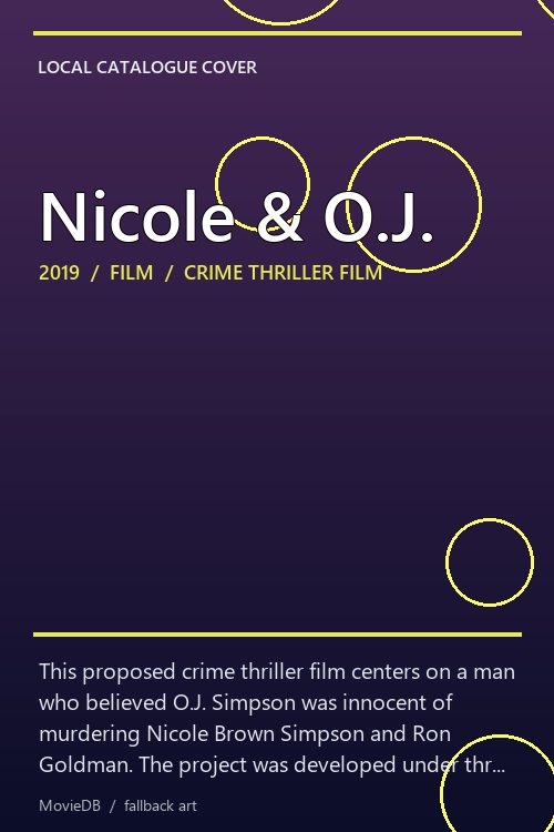Nicole & O.J. poster