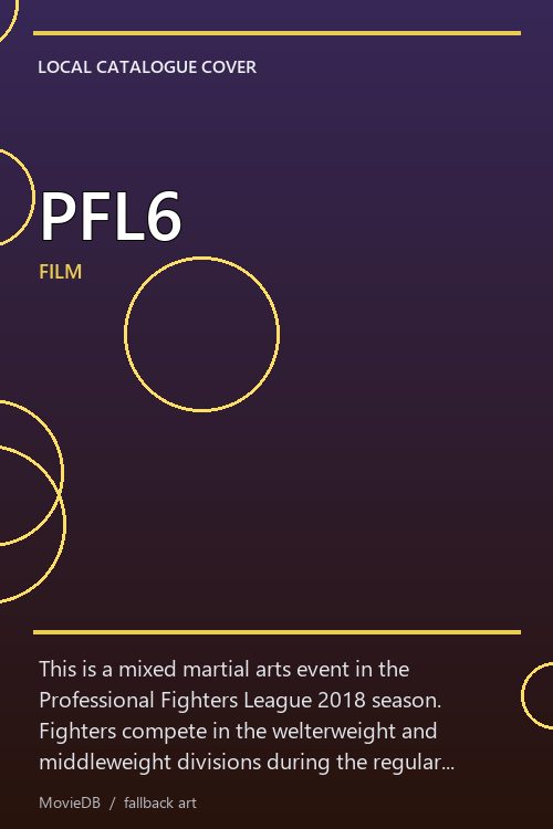 PFL6 poster