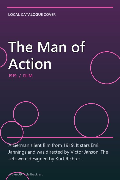 The Man of Action poster