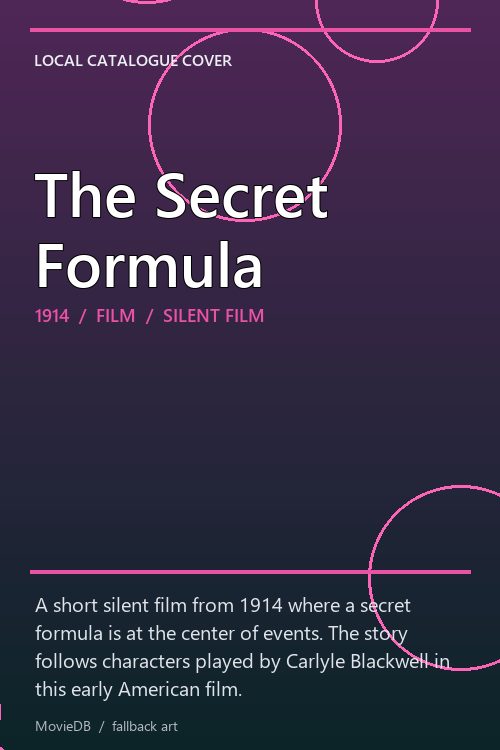 The Secret Formula poster