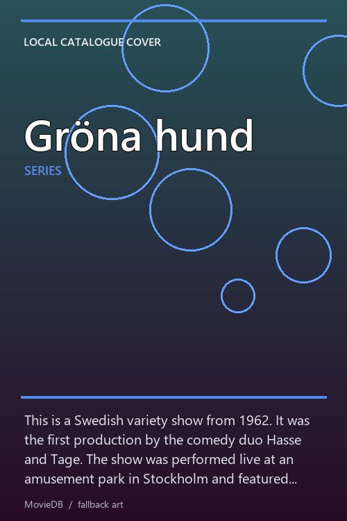Gröna hund poster