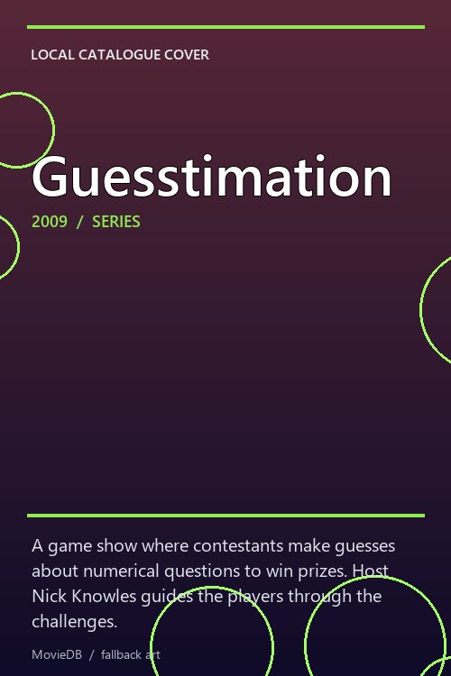 Guesstimation poster