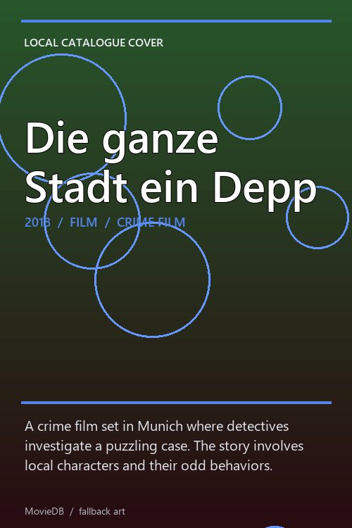 Die ganze Stadt ein Depp poster
