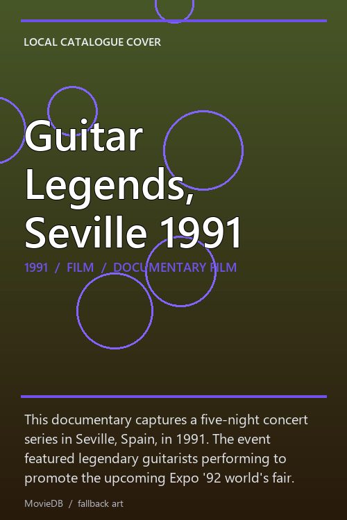 Guitar Legends, Seville 1991 poster