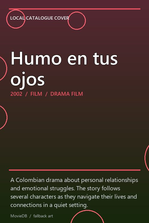 Humo en tus ojos poster