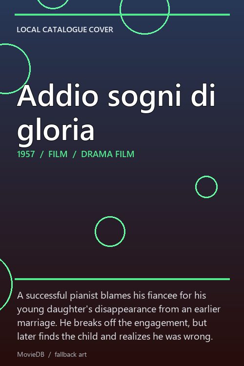 Addio sogni di gloria poster