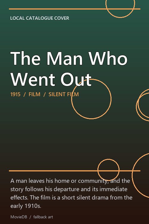 The Man Who Went Out poster