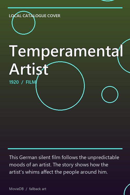 Temperamental Artist poster