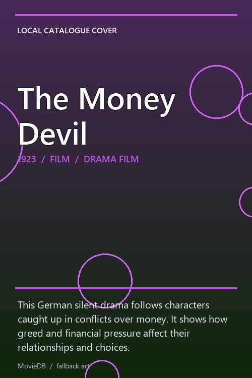 The Money Devil poster