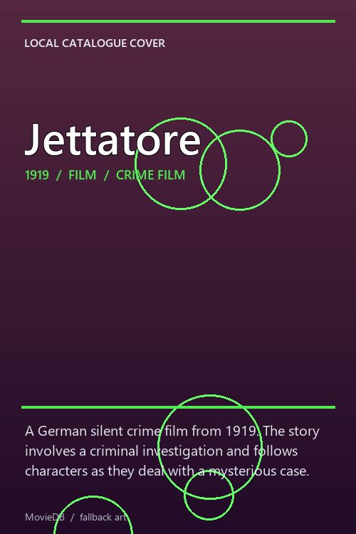 Jettatore poster