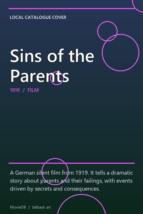 Sins of the Parents poster