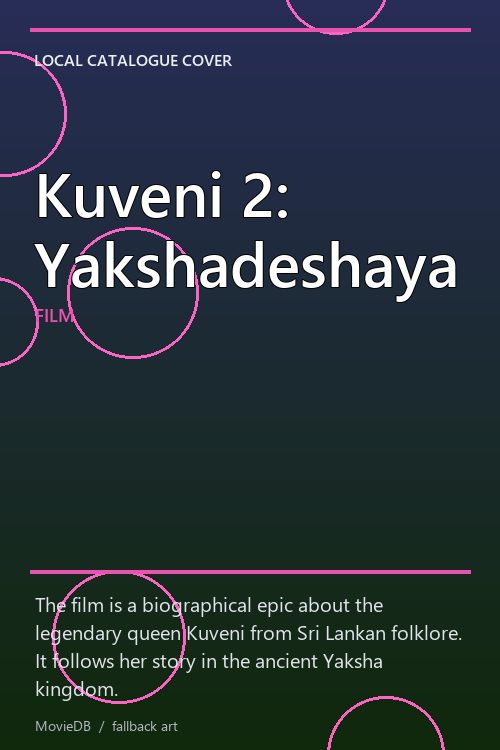 Kuveni 2: Yakshadeshaya poster