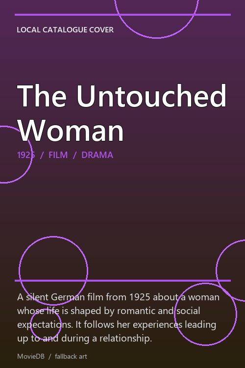 The Untouched Woman poster
