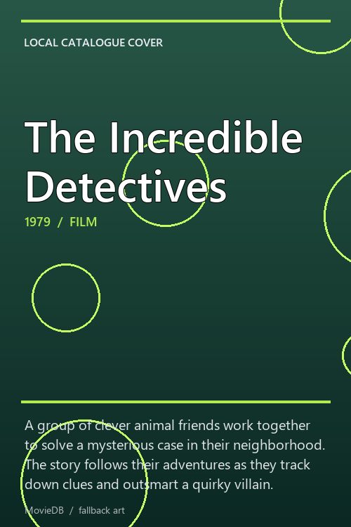 The Incredible Detectives poster