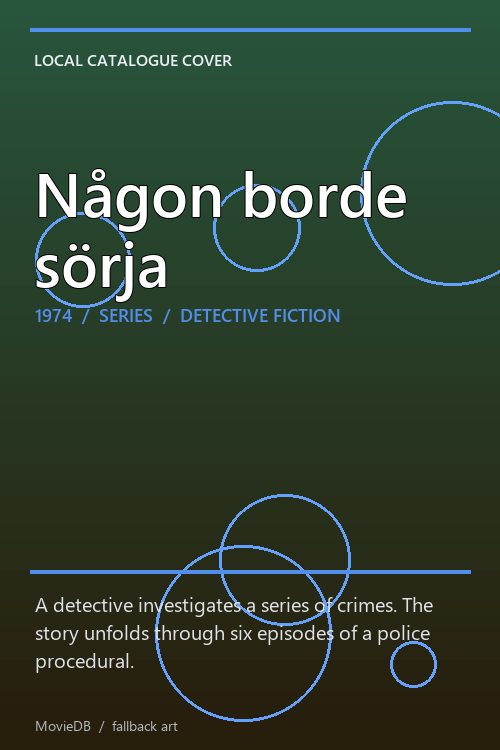 Någon borde sörja poster