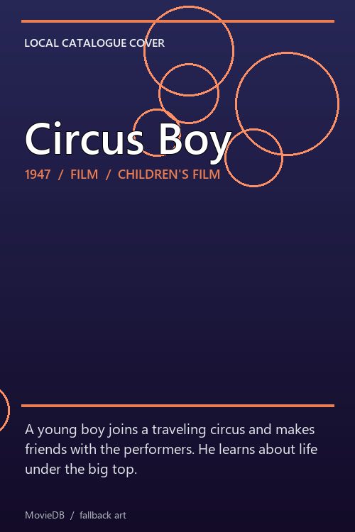 Circus Boy poster
