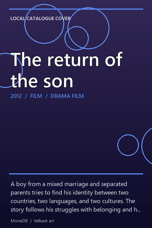 The return of the son poster
