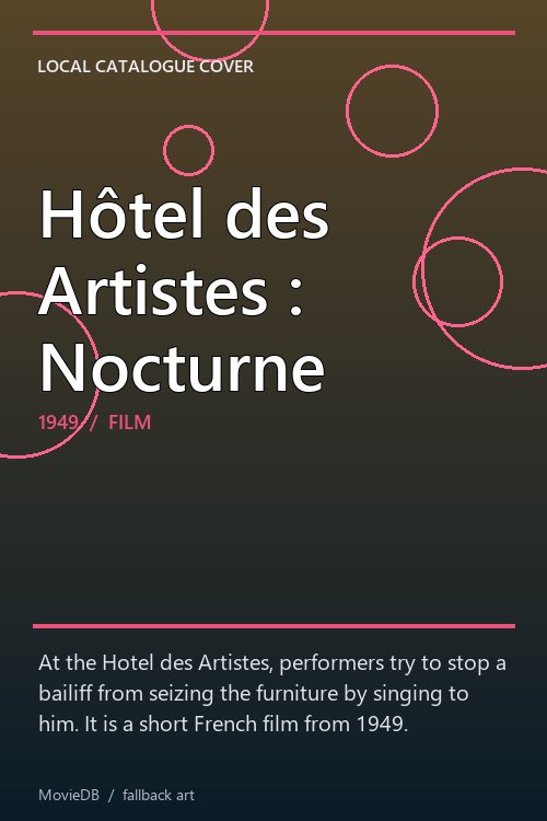 Hôtel des Artistes : Nocturne poster