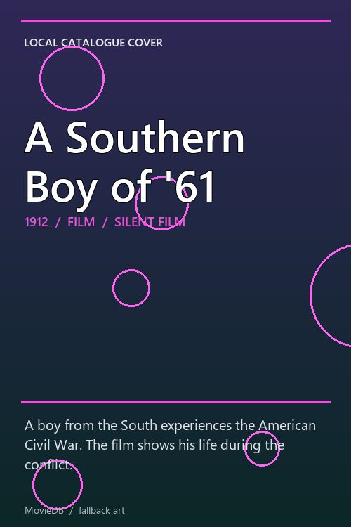 A Southern Boy of '61 poster