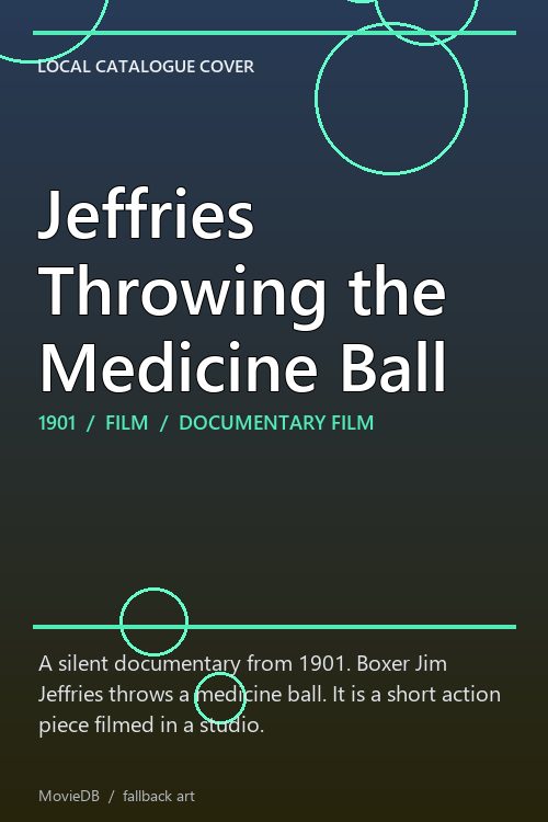 Jeffries Throwing the Medicine Ball poster
