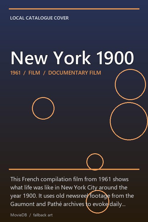 New York 1900 poster