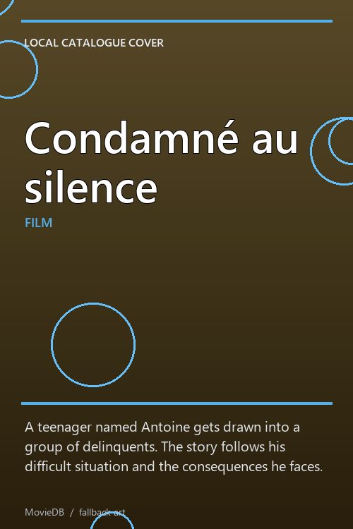 Condamné au silence poster