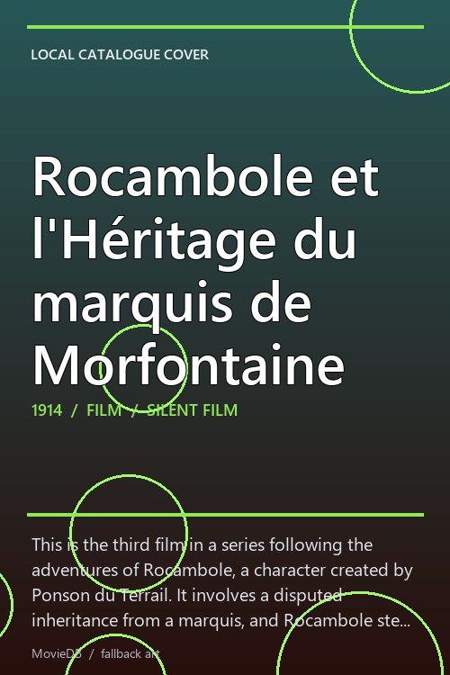 Rocambole et l'Héritage du marquis de Morfontaine poster