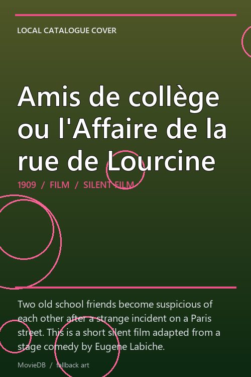 Amis de collège ou l'Affaire de la rue de Lourcine poster