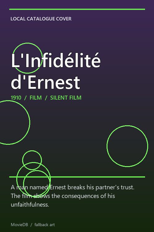L'Infidélité d'Ernest poster