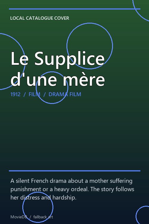 Le Supplice d'une mère poster