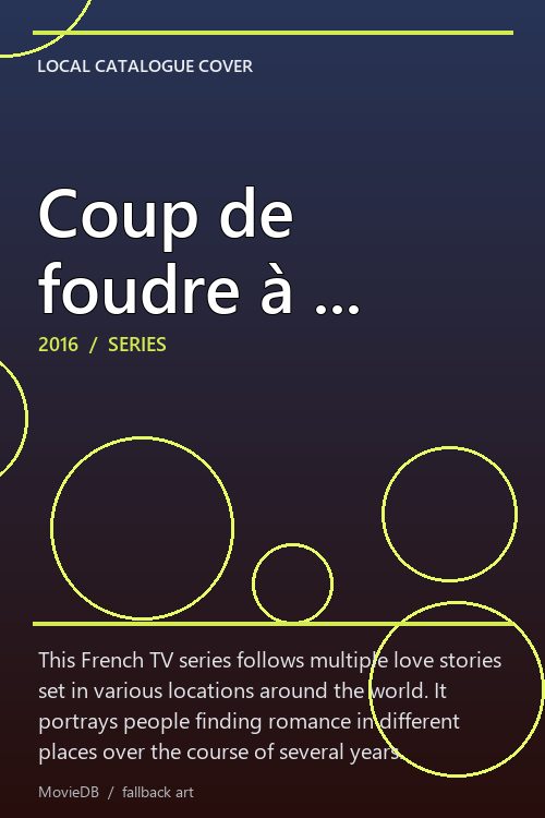 Coup de foudre à ... poster