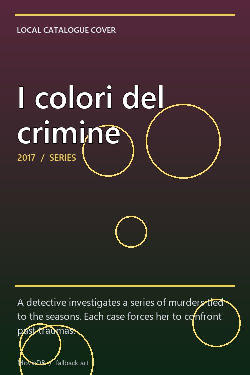 I colori del crimine poster