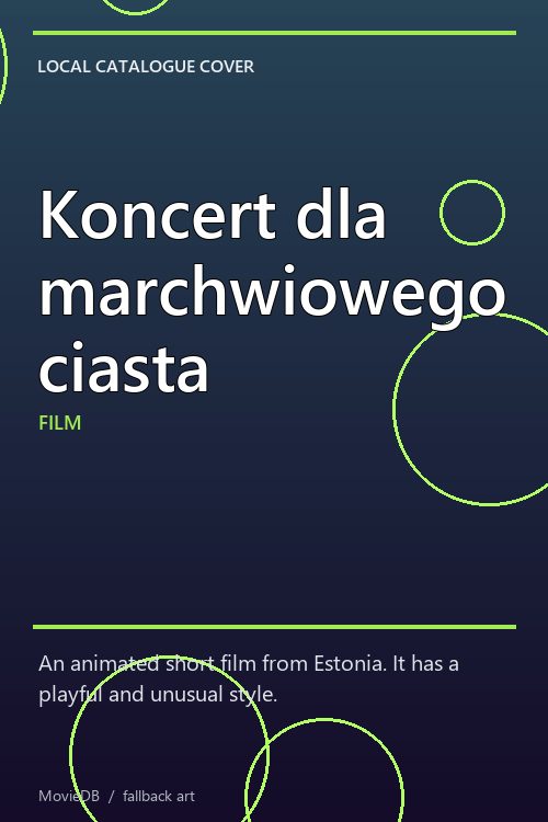 Koncert dla marchwiowego ciasta poster