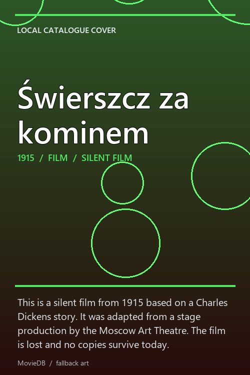 Świerszcz za kominem poster