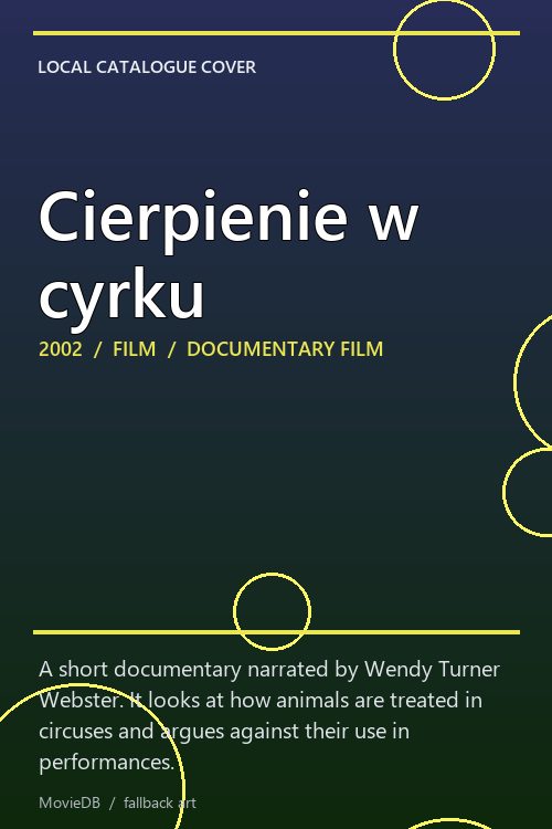 Cierpienie w cyrku poster