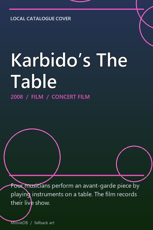 Karbido’s The Table poster