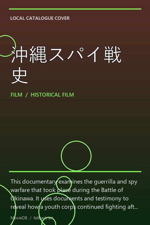 沖縄スパイ戦史 poster